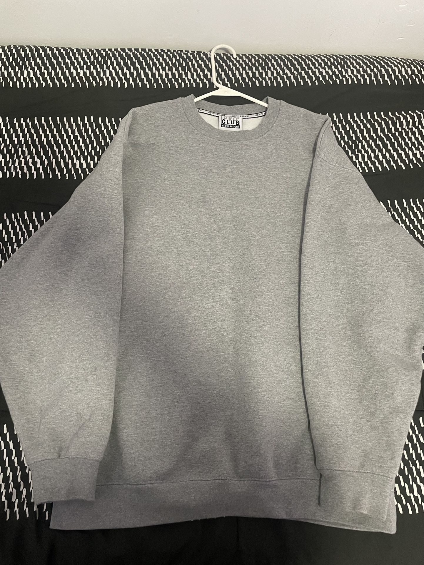 Gray Pro Club Heavyweight Crew Neck