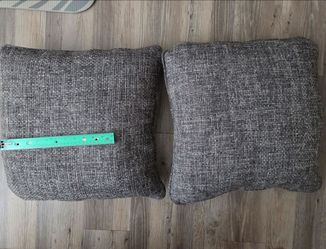 Never Used Pair  Couch Pillows 2x approx 15"×15"