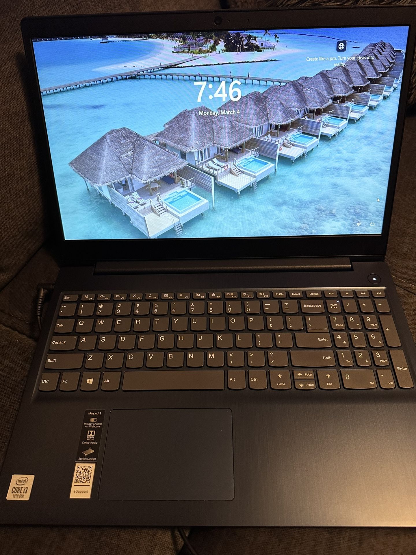 Lenovo ideapad 14 Inch core i3 10th Gen 14 Inch touch screen