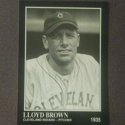 Sporting News 1991 Lloyd Brown Cleveland Indians #181 Baseball Card 1935 Vintage Collectible Sports Conlon Collection MLB