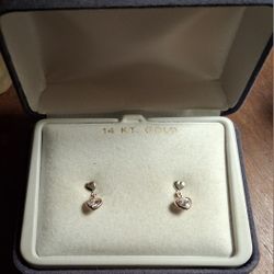 14k Gold Kids Earrings 