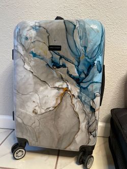 Blue Marble Suitcase