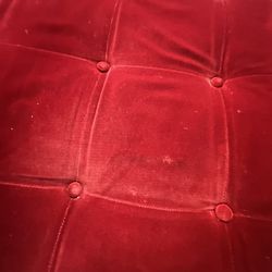 Beautiful, Used Red Velvet Couch