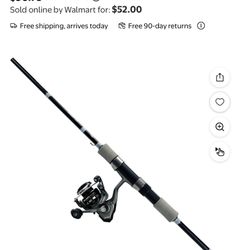 Okuma Acuador Medium Spinning Combo, 6'6" with 3000-Size Fishing Reel (Adult)