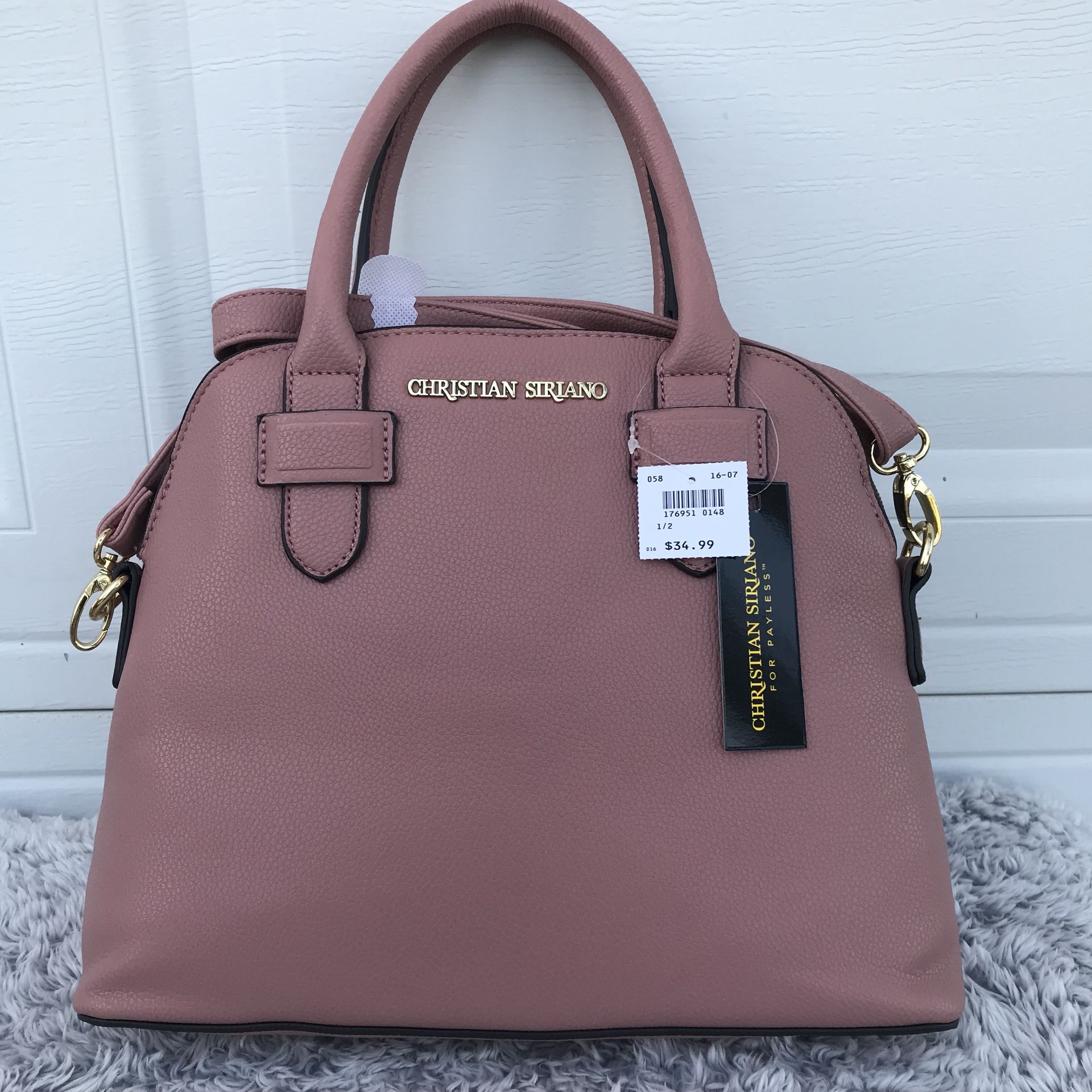 Pink Christian Siriano hand bag and shoulder bag