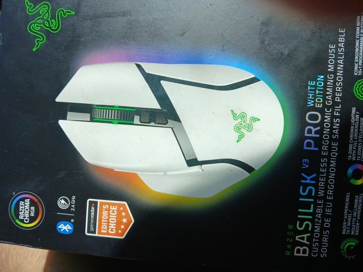 Razer BASILISK V3PRO WHITE EDITION