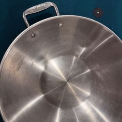 All clad Wok With Glass Lid 