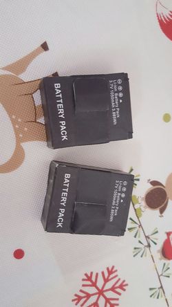 2 batteries for gopro hero 3+ silver