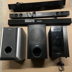 Yahama, LG, Vizio Sound Bars And 3 Subs