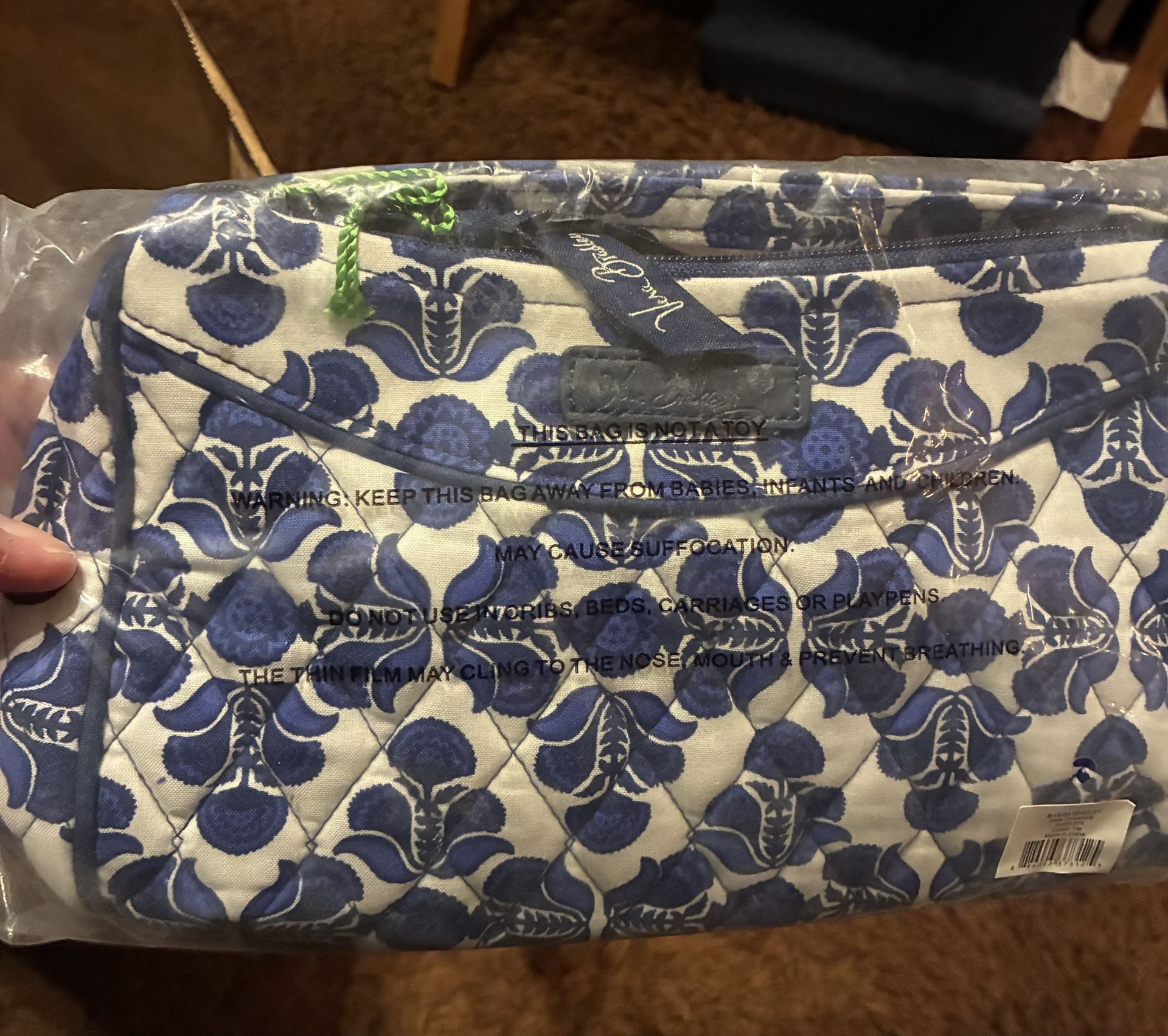 Vera Bradley Little Crossbody- Cobalt Tile