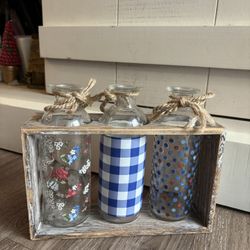 3 Decorative 5” Bottles To Use Alone Or As Based