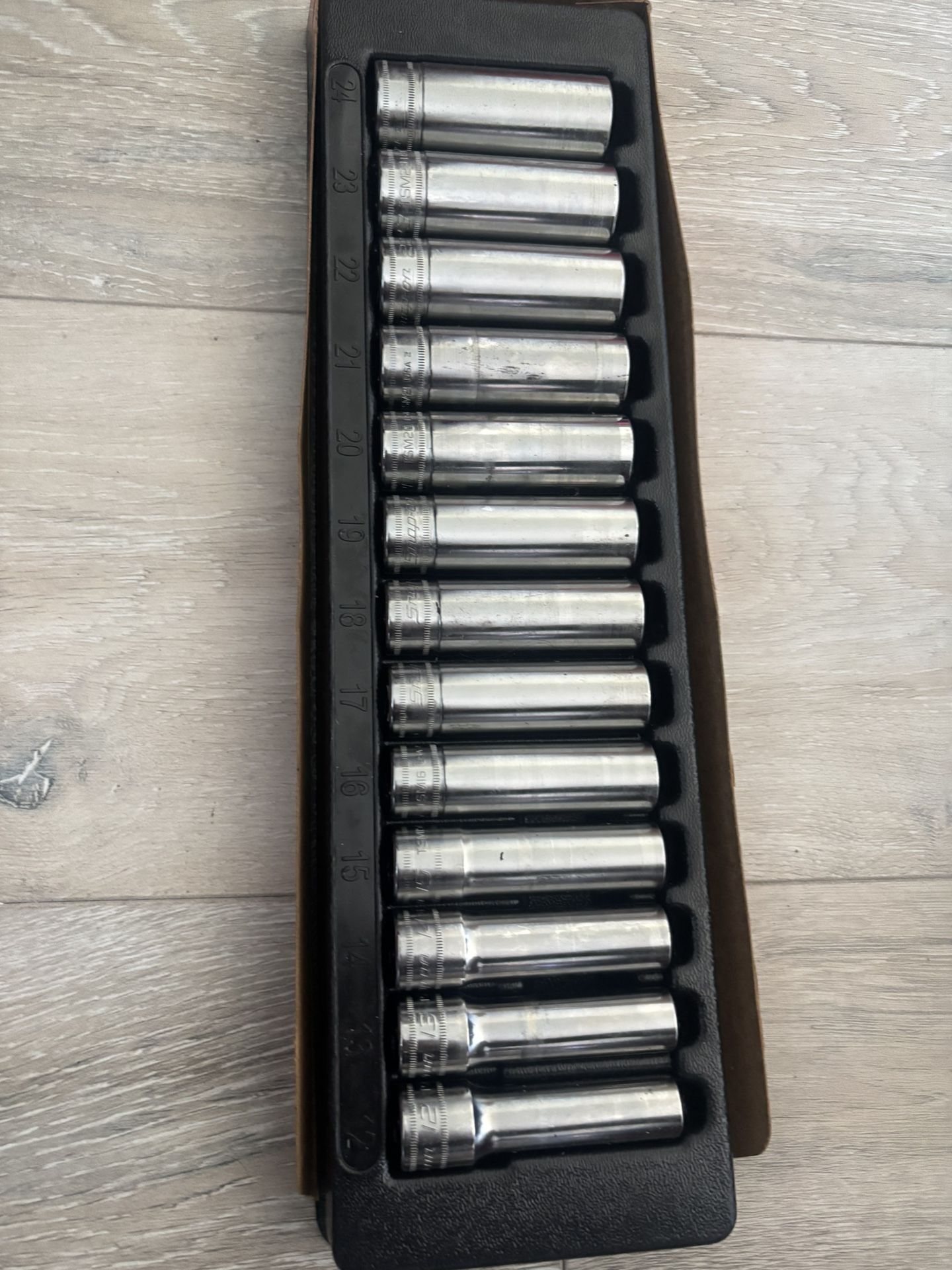 Snap On 1/2 Deep Socket Set