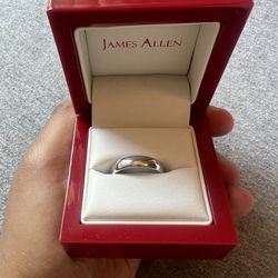 James Allen, Men’s 18K White Gold 5mm Wedding Ring