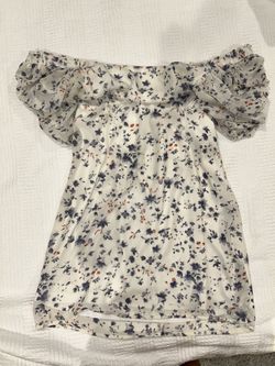 Floral Off Shoulder/on Shoulder Dress