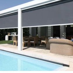 Blinds roller shades 36”w x 36”h  suitable for Outdoor waterproof,  for patio, pool deck or other outdoor areas $180   Blinds, 65% Off, Shangri-la Bli