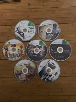 7x Xbox 360 Video Games Lot -Saints Row-UFC-Slate-Batman