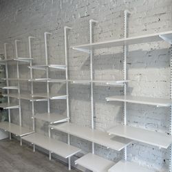 Pipeline Wall Display Shelving. 