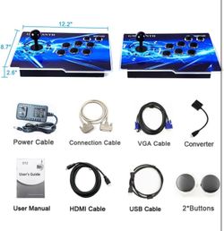 GWALSNTH 8000 Games in 1 Pandora's Box with WiFi Arcade Game Console, 3D Games,1280x720 Full HD,Support 4 Players,Search/Hide/Save/Load/Pause Games 