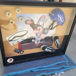 TONY HAWK SIGNED AUTOGRAPHED FRAMED SKATEBOARD MEMORABILIA POSTER PRINT DISPLAY SHADOWBOX