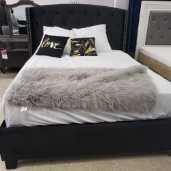 New Black Bed Frame- Queen Size King size - Mattress Not Included