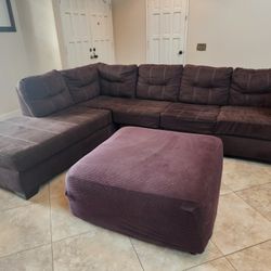 Brown Sectional Couch 