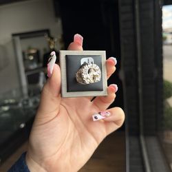 Silver CZ Horseshoe Ring