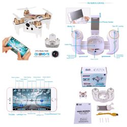 RC Quadcopters, Mindkoo CX-10WD-TX Edition with Remote Control 6 Axis Gyro FPV Wifi Remote Control Real-time Video