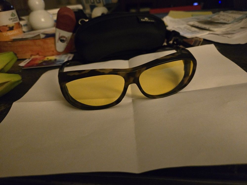 Wraparound Night Driving Glasses With Cas