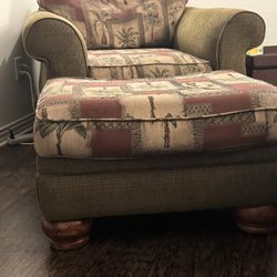 Love Seat & Ottoman 
