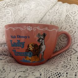 Disneystore Lady And The Tramp Soup/Coffee Mug.