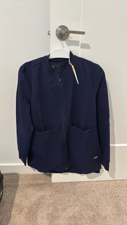 NEW Bellery Bomber Scrub jacket woman’s navy  medium