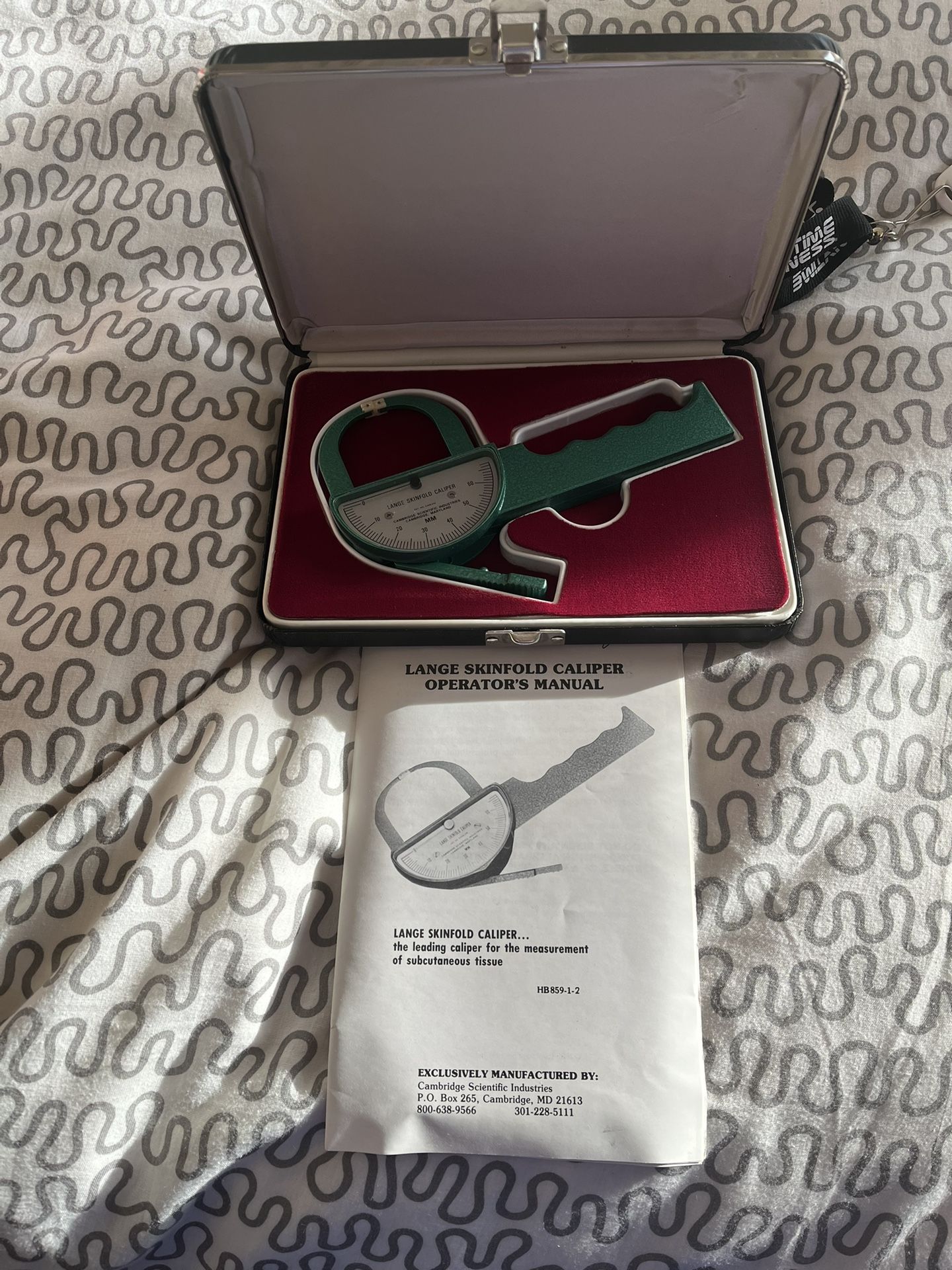 Caliper For Body Fat Measurement & owner’s Manual