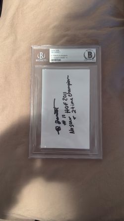 Ned Jarrett BAS Slabbed Autograph – HOF 2011 – Auto Grade 10