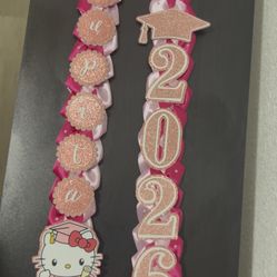 Hello Kitty Grad Lei Sash 🌸💗