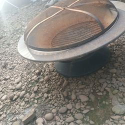 wood burning outdoor firepit