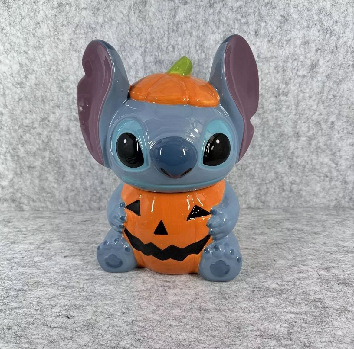 Stitch Pumpkin Cookie Jar
