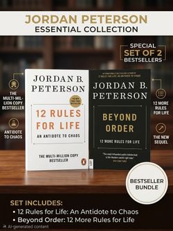 ​Jordan Peterson Book Set 2 Books 12 Rules for Life & Beyond Order Bestseller Bundle