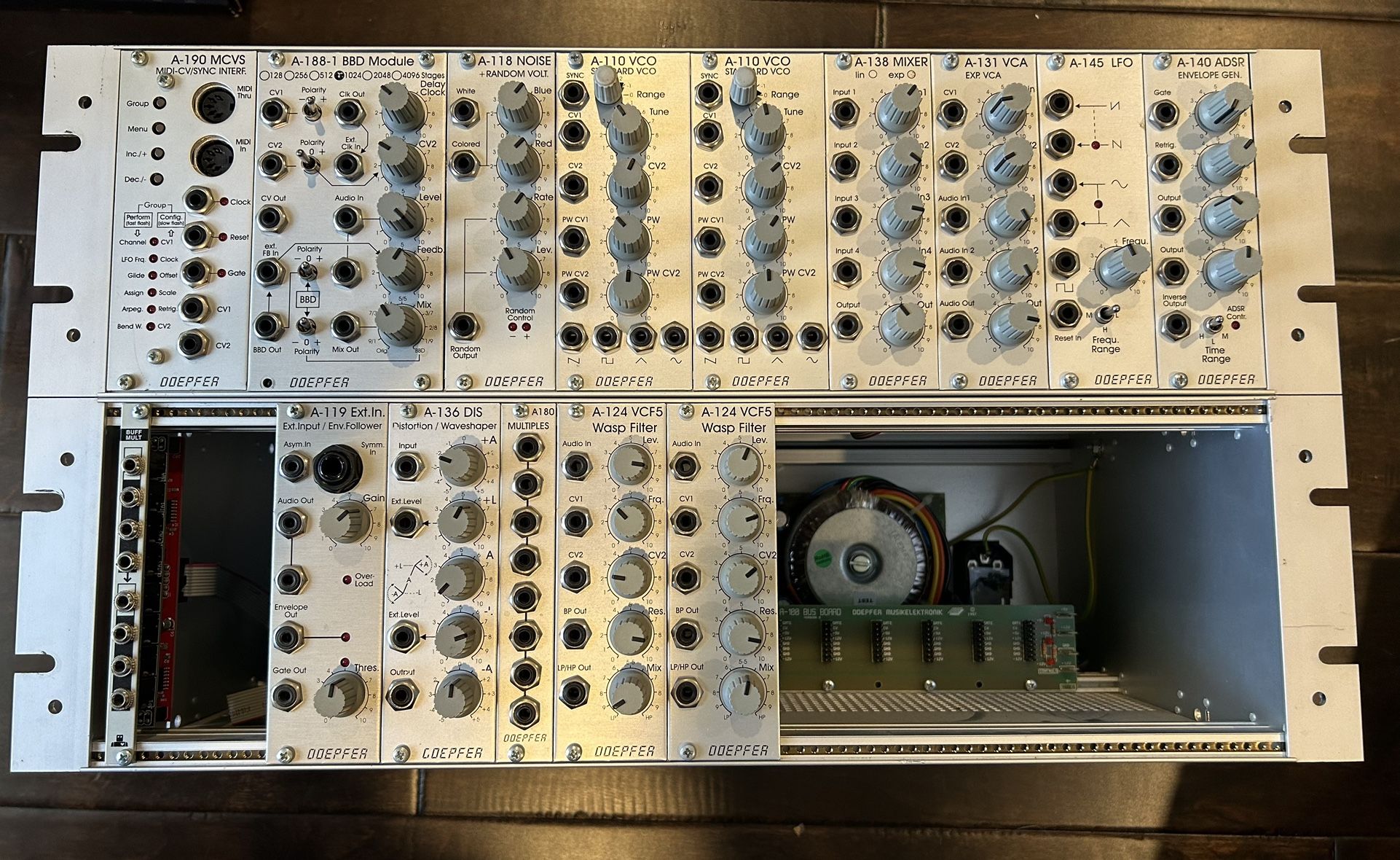 Doepfer Eurorack Modular Synthesizer In Powered Case 