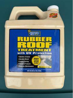 Rubber Roof Treatment with UV Protection 42+ oz Remaining
