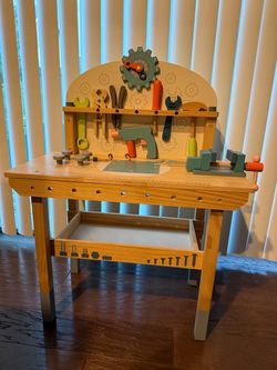 Wooden Play Tool Workbench  for Kids