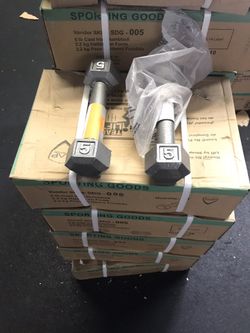 2 x 5lbs CAP Barbell Cast Iron Hex Dumbbells