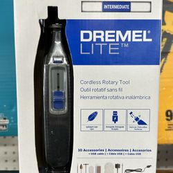 NEW! Dremel 7760-N/10W 4V Lite Lithium Ion Cordless Rotary Tool 10 Accessories