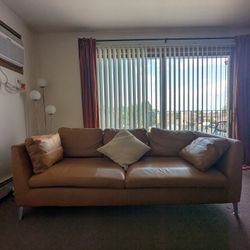 Sofa Faux Leather Great Condition IKEA 