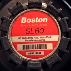Boston Acoustics SL60 80 Watts / 4 ohms 1(contact info removed) Chevrolet Camaro Door Speaker 