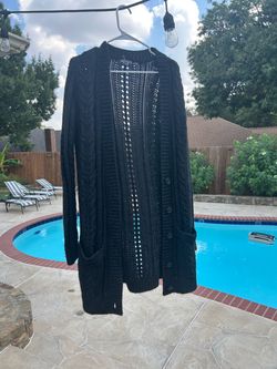 Vince Black Merino Wool & Alpaca Cardigan Sweater – Size S