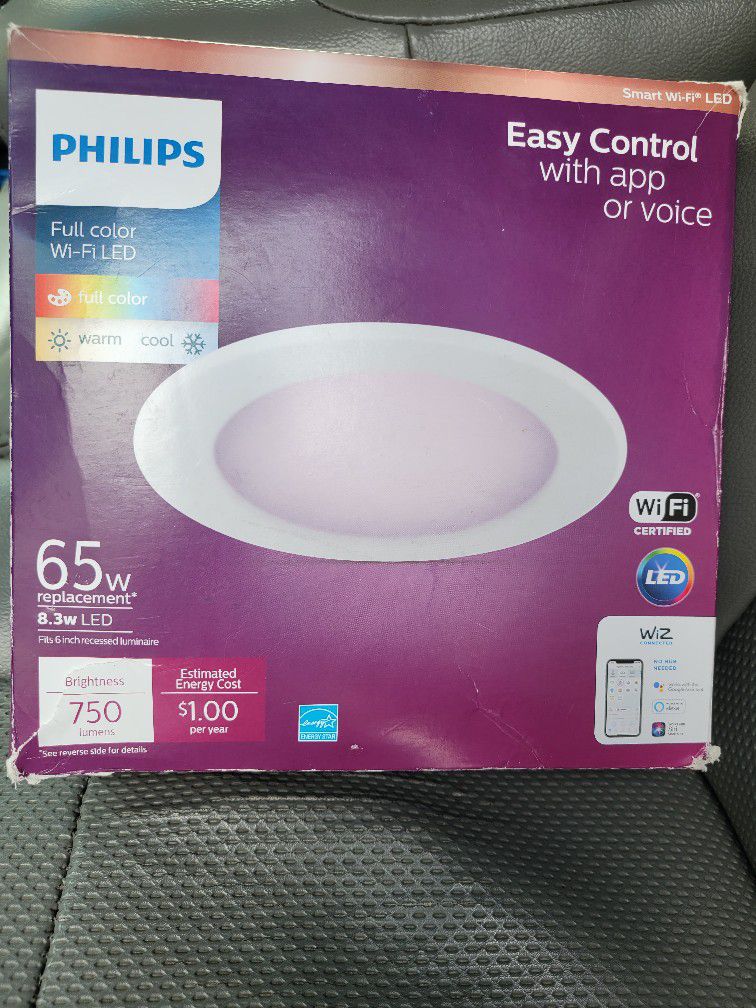 5 Philips Smart WiFi  LED Lights