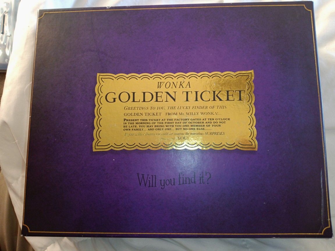 Wonka Golden Ticket Board Game