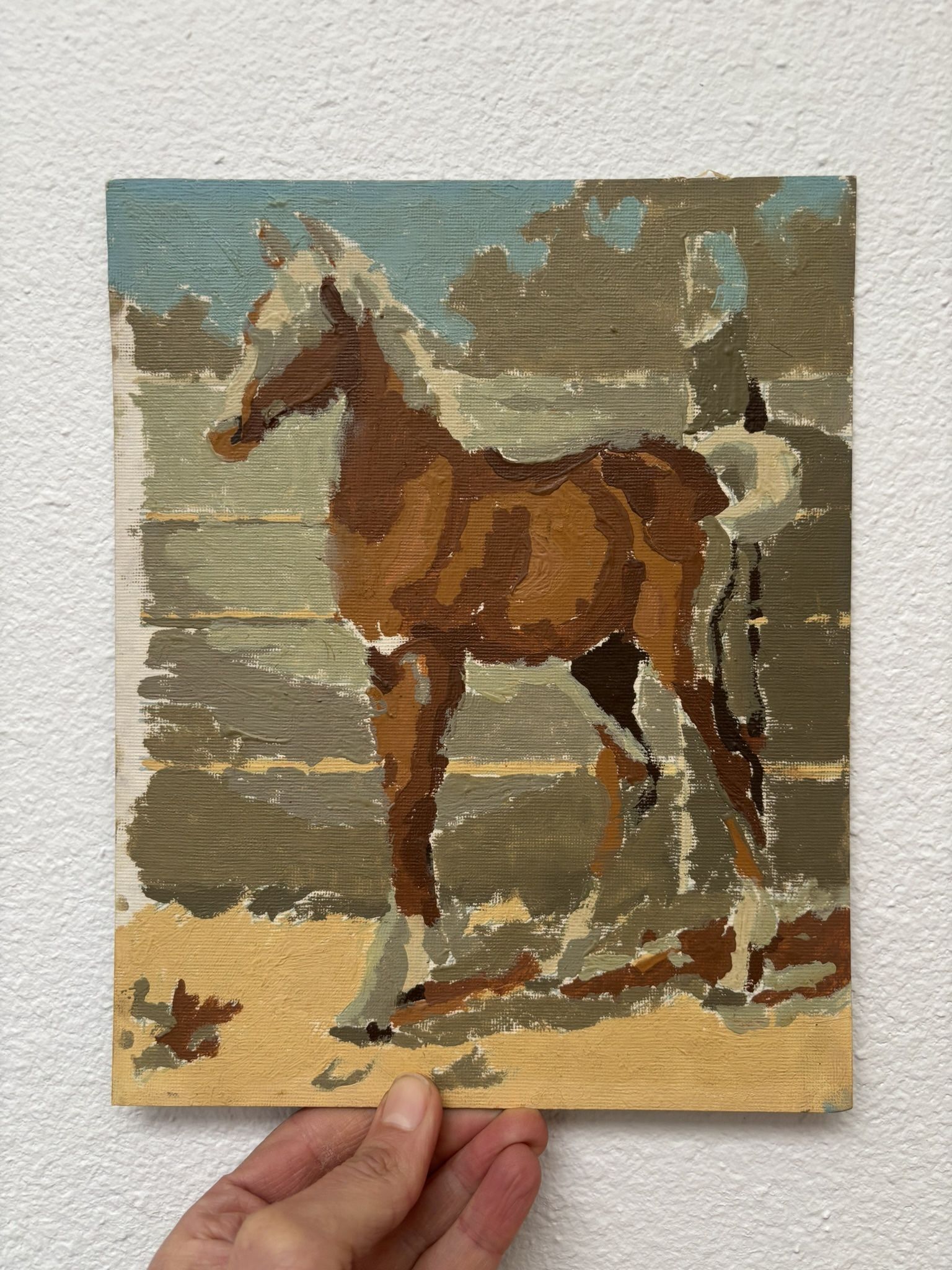 Vintage Paint By Number 8”x13”