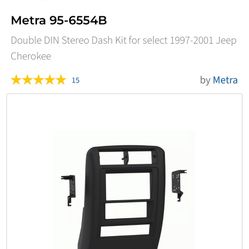 Double DIN Stereo Dash Kit for select 1(contact info removed) Jeep Cherokee