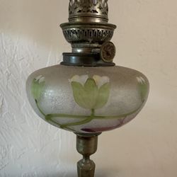 Antique Hand Painted Lamp